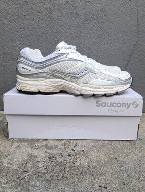 Saucony ProGrid Omni 9 TMY White/Silver Sneakers Men's Size 11 Like New